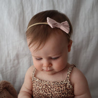 Butterfly Headband Wide Ribbed - PEARL
