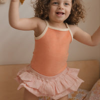 Ruffle Bloomers Wide Ribbed - Fairy Floss