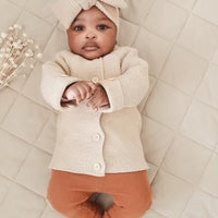 Poppy Knitted Cardigan - ALMOND