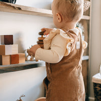 Hazel Cord Pinafore Dress - TAN