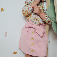 Heidi Mini Cord Skirt - PINK