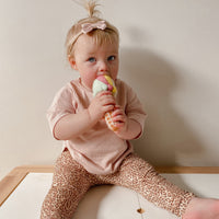 Butterfly Headband Wide Ribbed - PEARL