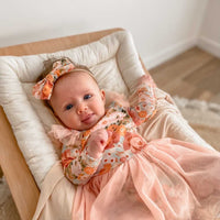 Tulle Flutter Long Sleeve Tutu Onesie - RILEY