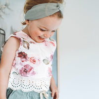 COTTON MUSLIN Lace Top - HARPER