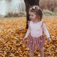 Tulle Flutter Long Sleeve Tutu Onesie - MADISON