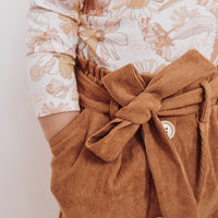 Heidi Mini Cord Skirt - TAN