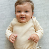 BASICS THICK Ribbed Onesie/Top - ALMOND
