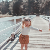 Heidi Mini Cord Skirt - TAN