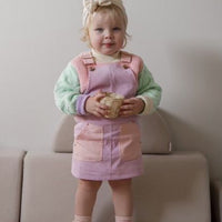 Hazel Cord Pinafore Dress - CANDY