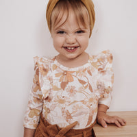 BASICS THICK Ribbed Knot Headband - MUSTARD