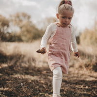 Hazel Cord Pinafore Dress - BLUSH