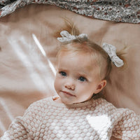 Honeycomb Long Sleeve Knitted Romper - CREAM/DUSTY PINK