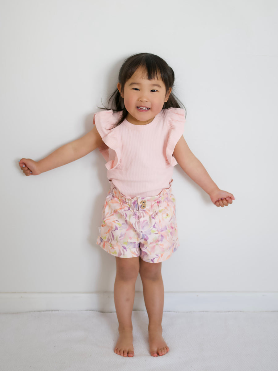 Shimmy Wide Rib Tank Onesie/Top - FAIRY FLOSS