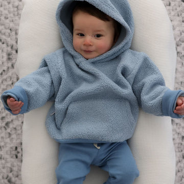 Joey Hooded Jumper - DUSTY BLUE