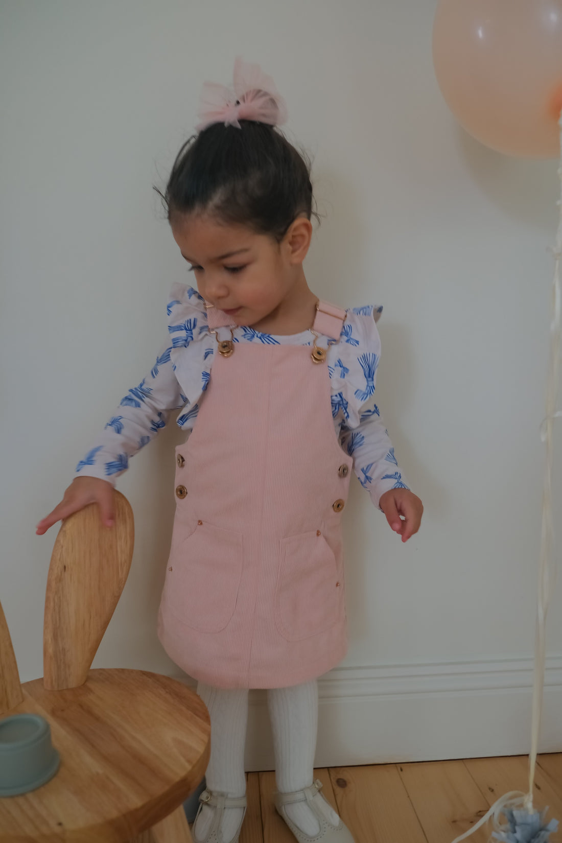 Hazel Cord Pinafore Dress - FAIRY FLOSS