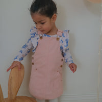 Hazel Cord Pinafore Dress - FAIRY FLOSS