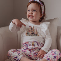 Shimmy Long Sleeve Onesie - BUNNY