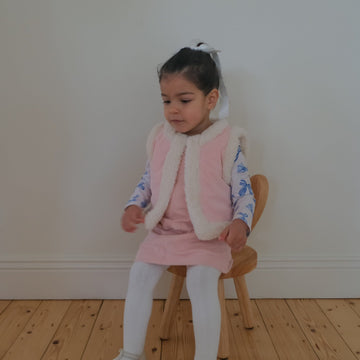 Snowy Cord Vest - FAIRY FLOSS