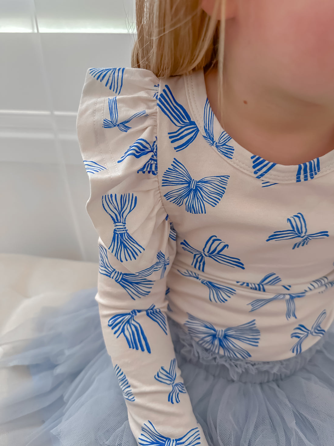 Shimmy Long Sleeve Onesie/Top - BOW PEEP