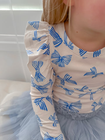 Shimmy Long Sleeve Onesie/Top - BOW PEEP