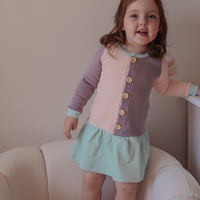 BASICS Long Sleeve Dress - SORBET