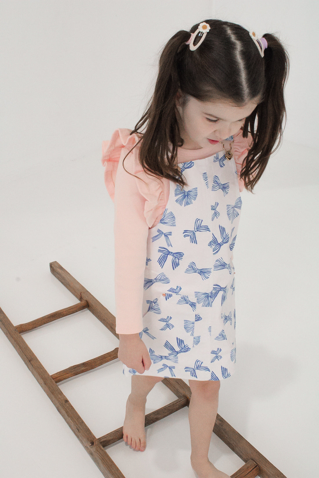 Hazel Pinafore Dress - BOW PEEP