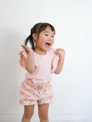 Shimmy Wide Rib Tank Onesie/Top - FAIRY FLOSS