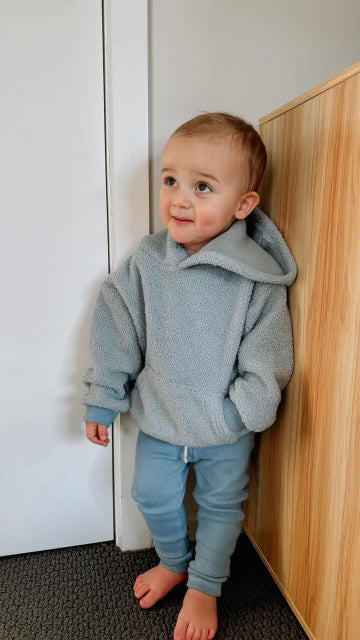 Joey Hooded Jumper DUSTY BLUE With Love For Kids
