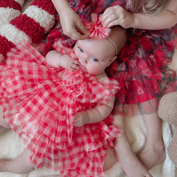 The Party Dress - RED GINGHAM