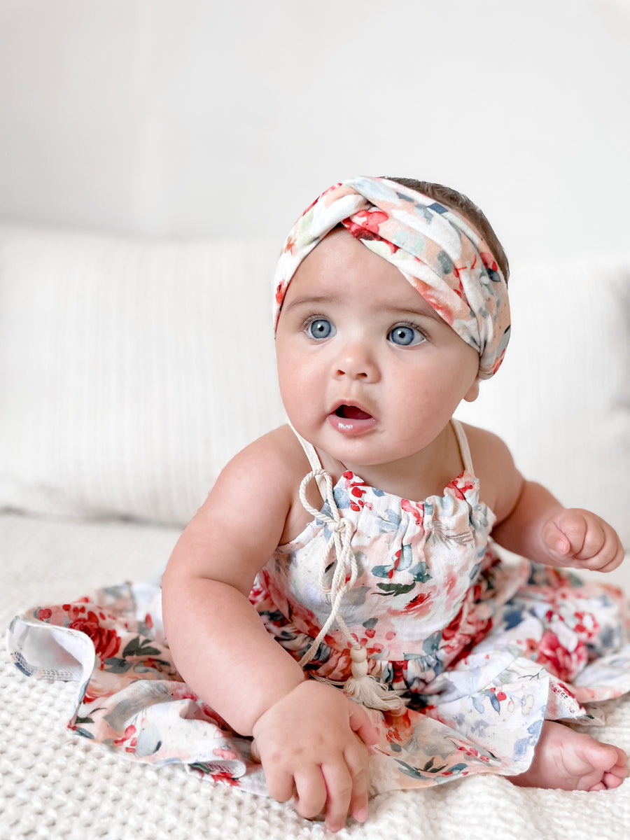 COTTON MUSLIN Turban Headband - HOLLY