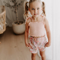 COTTON MUSLIN Scrunch Top - FAIRY FLOSS