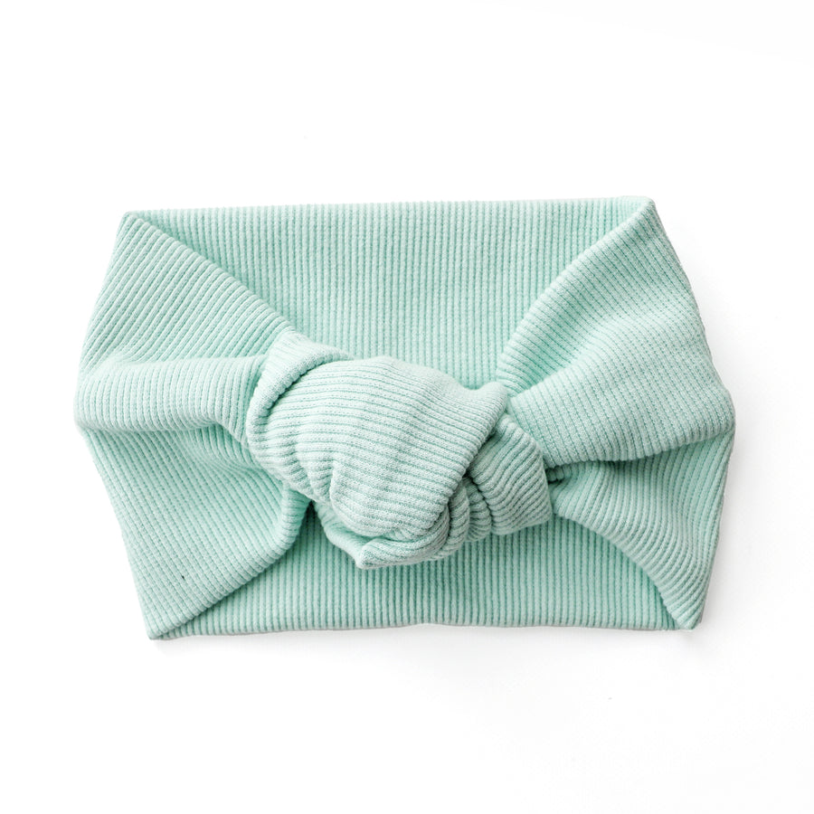 BASICS THICK Ribbed Knot Headband - MINTY