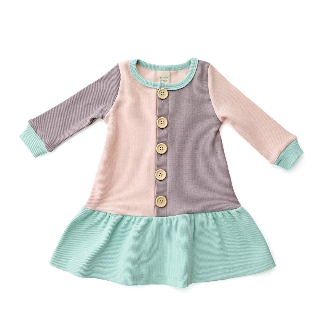 BASICS Long Sleeve Dress - SORBET