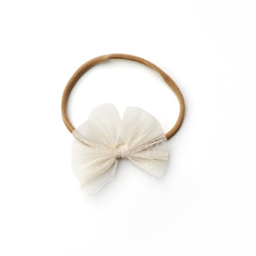 Tulle Bow Headband - SANDY