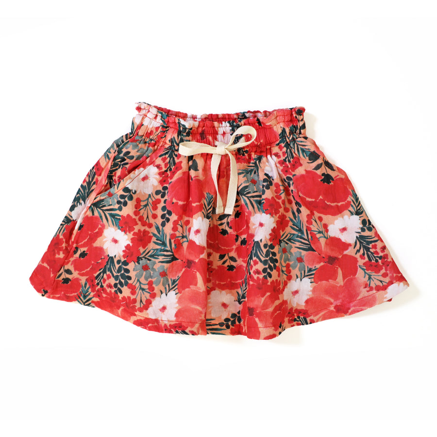 COTTON MUSLIN Paperbag Skirt - NOEL