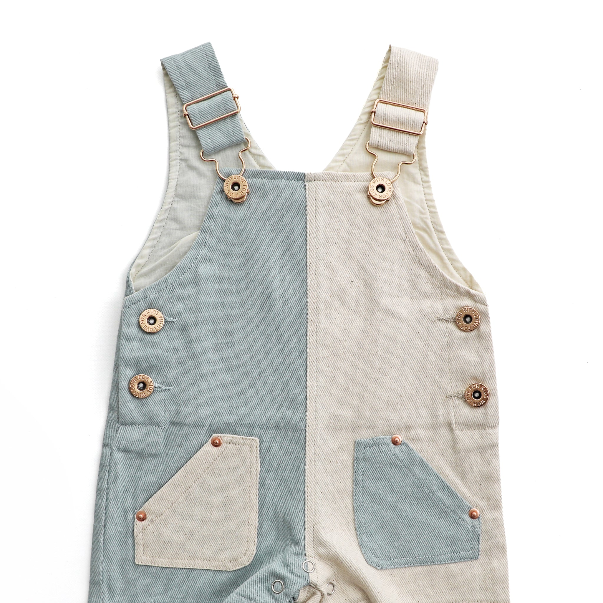 Everett Short Overalls - SPLIT BLUE – With Love For Kids