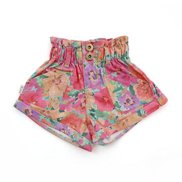 Paperbag Denim Shorts - CAMILA