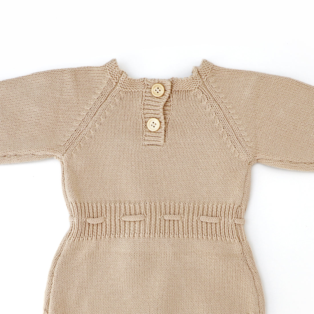 Sweet Pea Long Sleeve Knitted Romper - NEUTRAL – With Love For Kids
