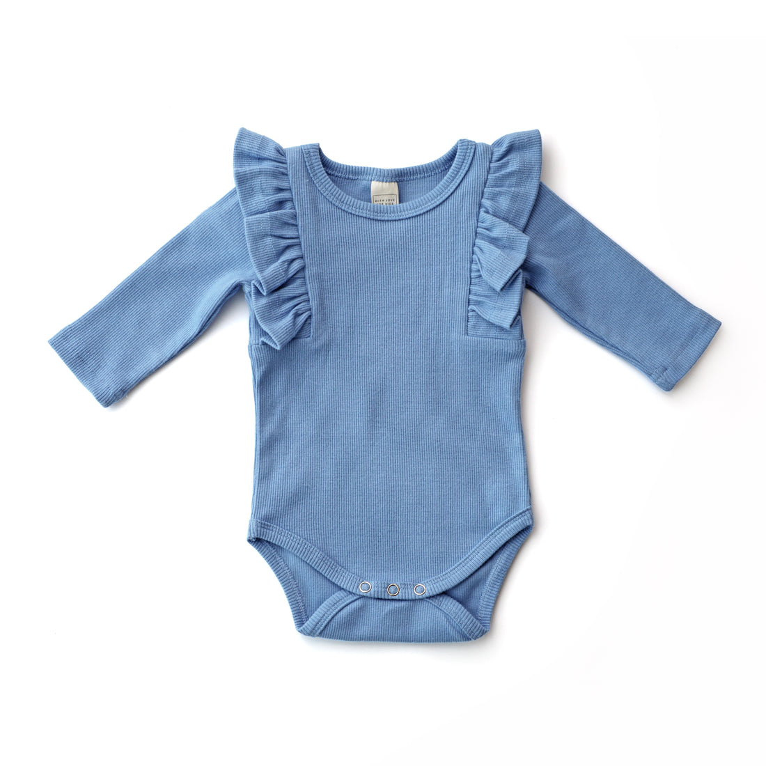BASICS THICK Shimmy Ribbed Long Sleeve Onesie/Top MAVI – With