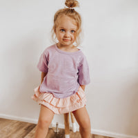 Ruffle Bloomers Wide Ribbed - Fairy Floss