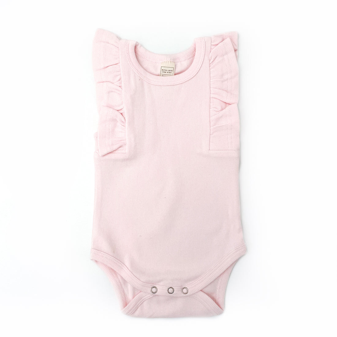 BASICS Shimmy Ribbed Tank Onesie/Top - POWDER PINK
