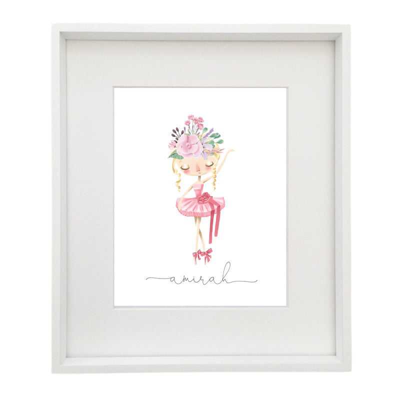 Ballerina Personalised Printable Artwork