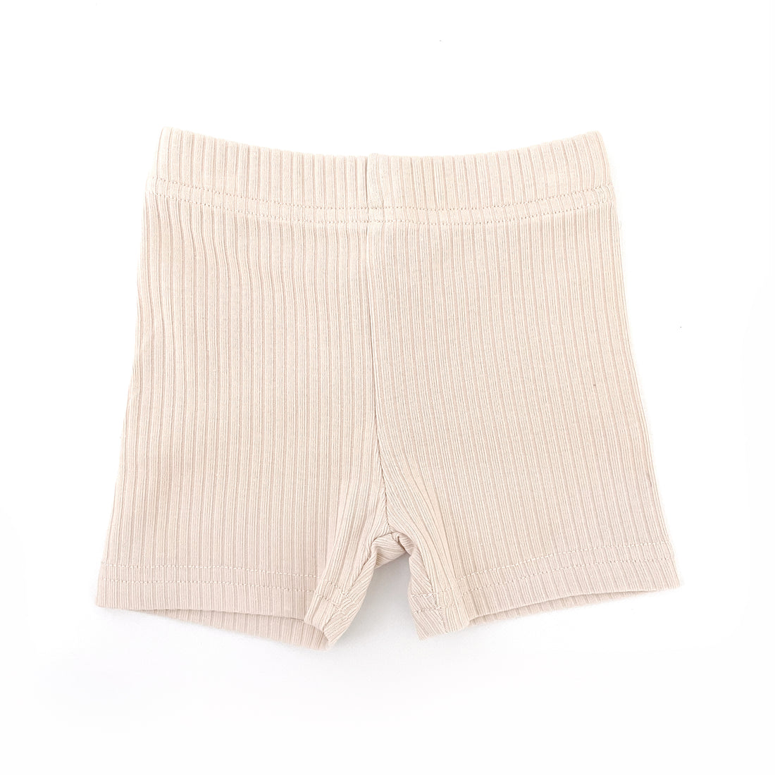 Bike Shorts Wide Ribbed - ALMOND