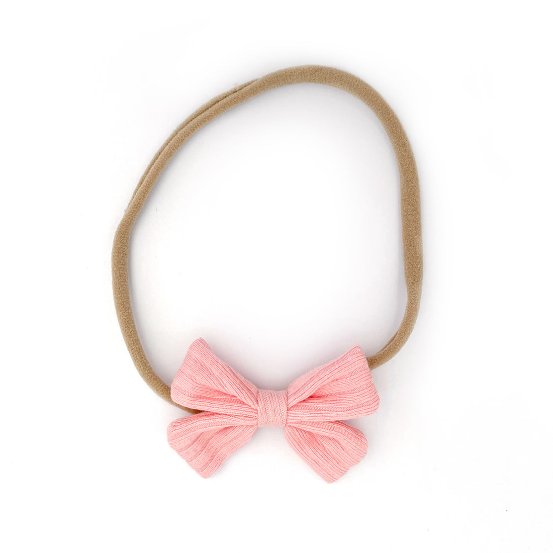 Butterfly Headband  Wide Ribbed - CORAL