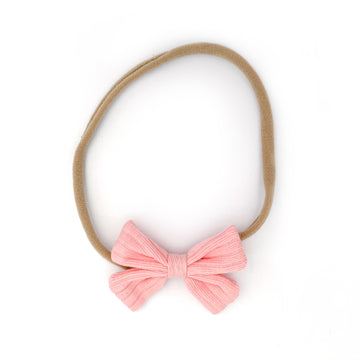 Butterfly Headband  Wide Ribbed - CORAL