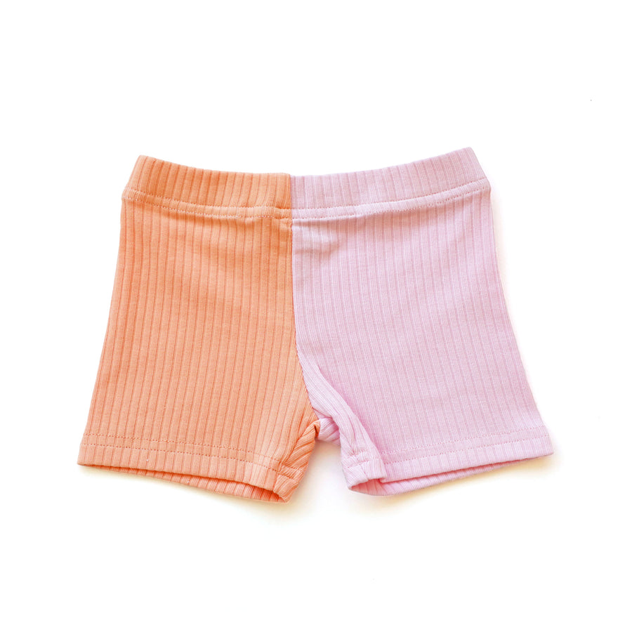 Bike Shorts Wide Ribbed - CANDY FLOSS