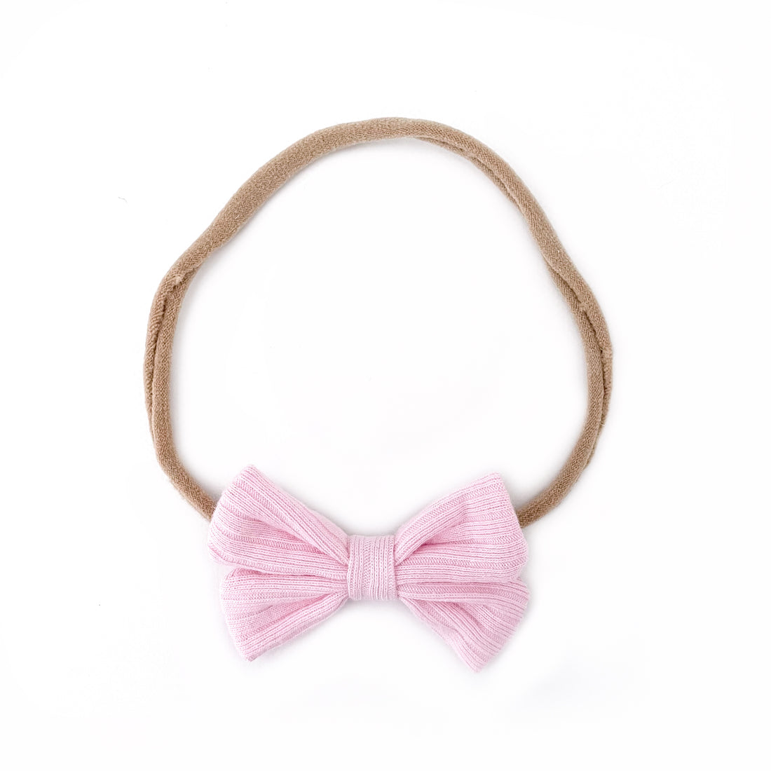 Butterfly Headband  Wide Ribbed - CANDY PINK