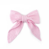 Hair Clip Wide Ribbed - CANDY PINK