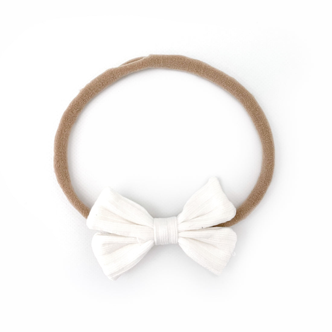 Butterfly Headband  Wide Ribbed - COCONUT