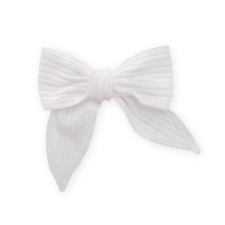 Hair Clip Wide Ribbed - COCONUT